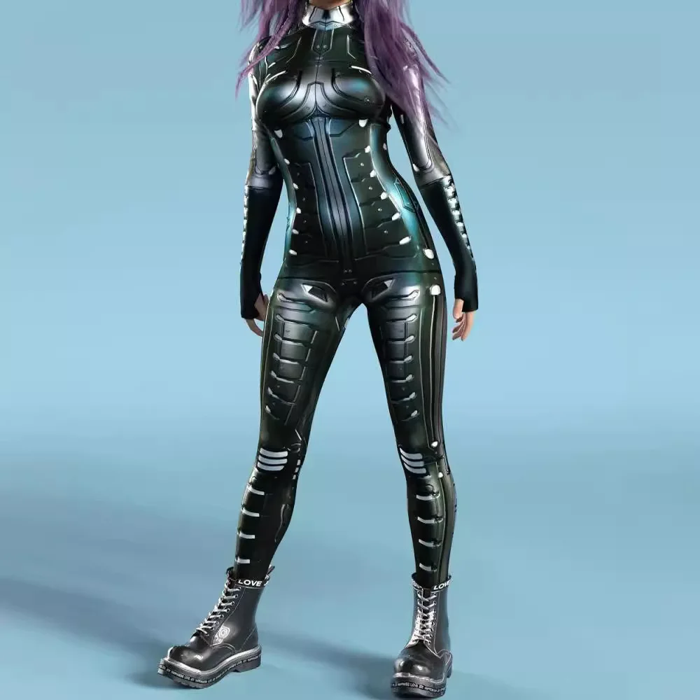 Holiday Party Wear Halloween Xmas Party Cosplay Costume Steampunk Bodysuits Rompers Women Sexy Armor 3D Skinny Jumpsuit
Holiday Party Wear Halloween Xmas Party Cosplay Costume Steampunk Bodysuits Rompers Women Sexy Armor 3D Skinny Jumpsuit
