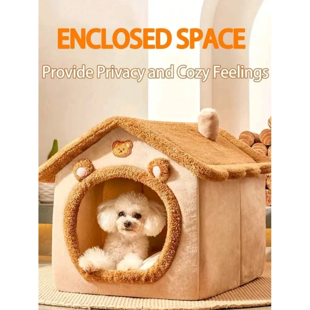 Dog Supplies Pet Furniture And Beds Dog Bed Enclosed Pet House Thickened Foldable Detachable Washable Cat Dog Bed, AllSeason Nes
Dog Supplies Pet Furniture And Beds Dog Bed Enclosed Pet House Thickened Foldable Detachable Washable Cat Dog Bed, AllSeason Nes
