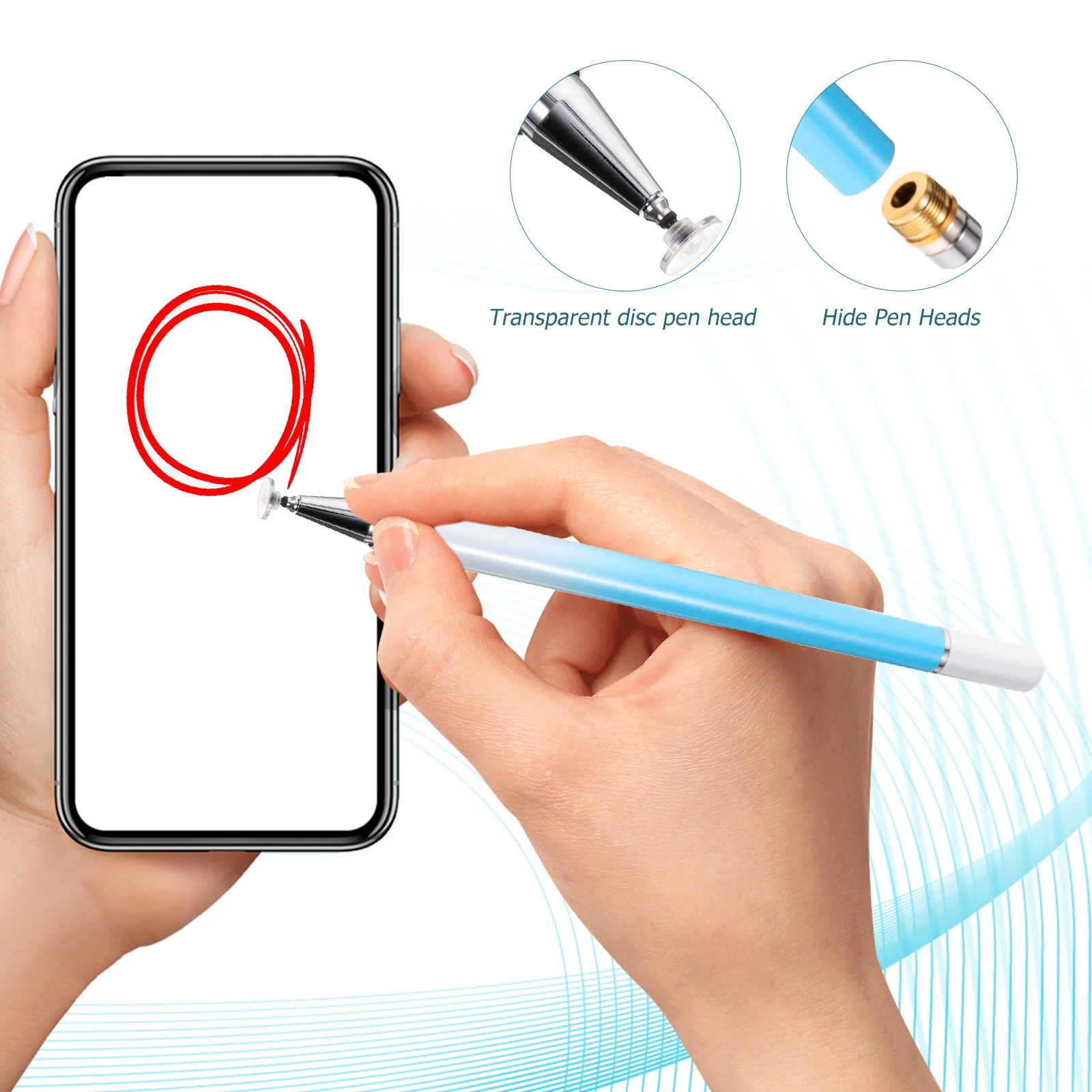 Touch Screen Stylus Pen Tablet Precision for Touchscreen Laptop Sky-blue Phone Writing Stylish
Touch Screen Stylus Pen Tablet Precision for Touchscreen Laptop Sky-blue Phone Writing Stylish