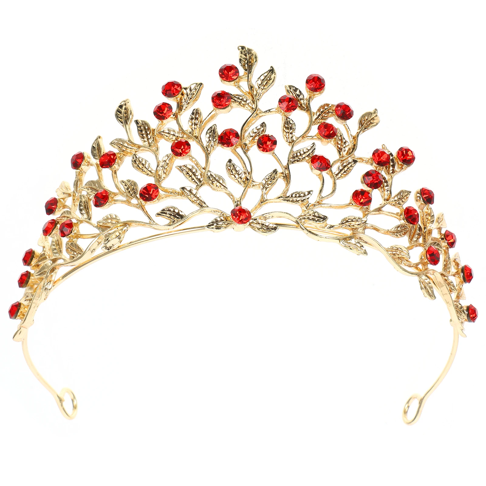 Bridal Hair Accessories Retro Diamond Crown Head Hoop Tiara Bride Girl Red Ornaments Women 
Bridal Hair Accessories Retro Diamond Crown Head Hoop Tiara Bride Girl Red Ornaments Women