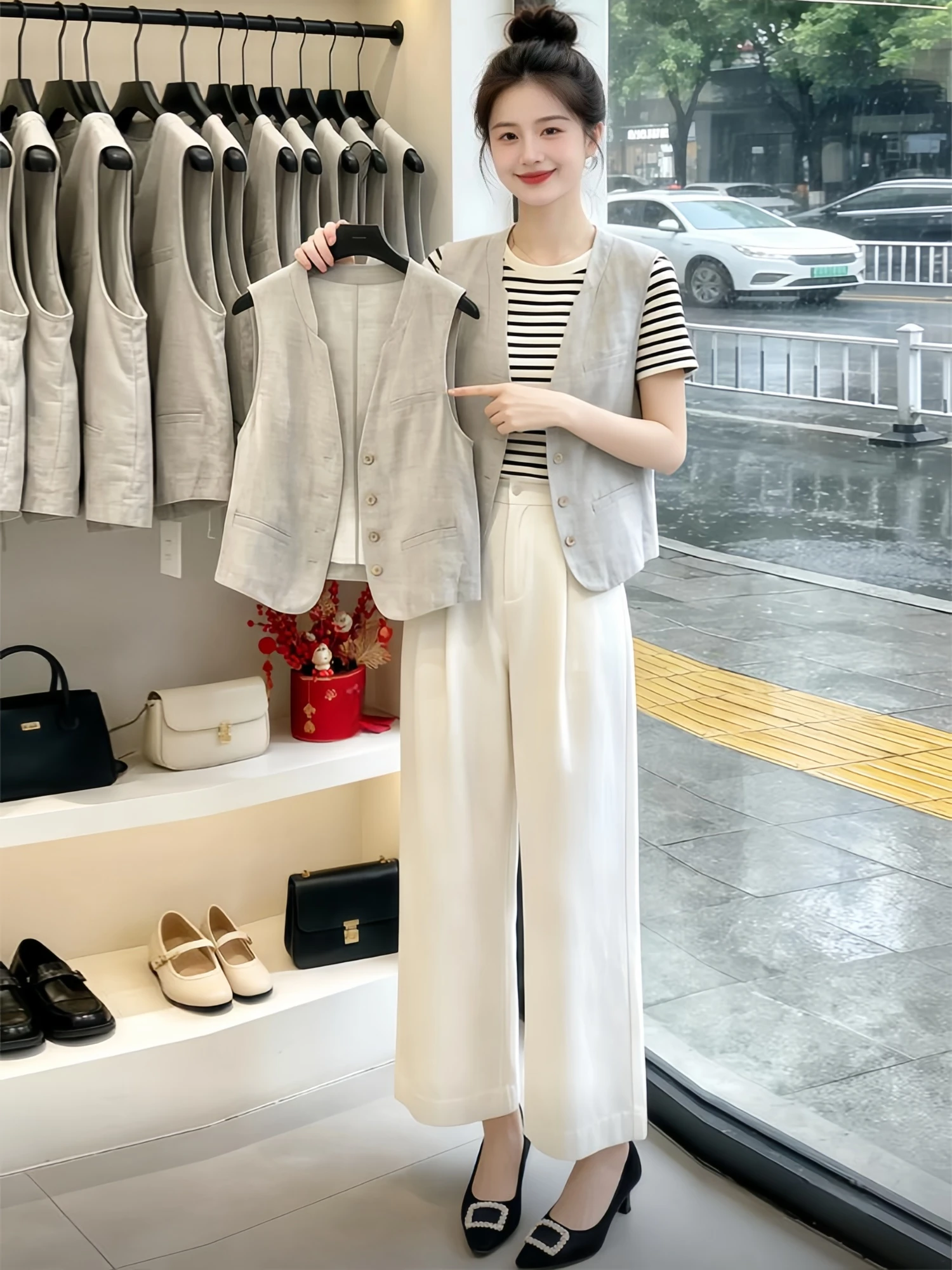 V-Neck Cotton Linen Jacket Women's Style Slim Fit Casual Fashion Summer Top Thin And Stylish Blouse for Women
V-Neck Cotton Linen Jacket Women's Style Slim Fit Casual Fashion Summer Top Thin And Stylish Blouse for Women