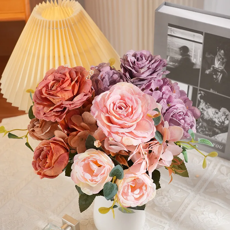 3PCS Artificial Flower European Hydrangea Peony Wedding Home Decoration Artificial Flower Wholesale Photography Props
3PCS Artificial Flower European Hydrangea Peony Wedding Home Decoration Artificial Flower Wholesale Photography Props