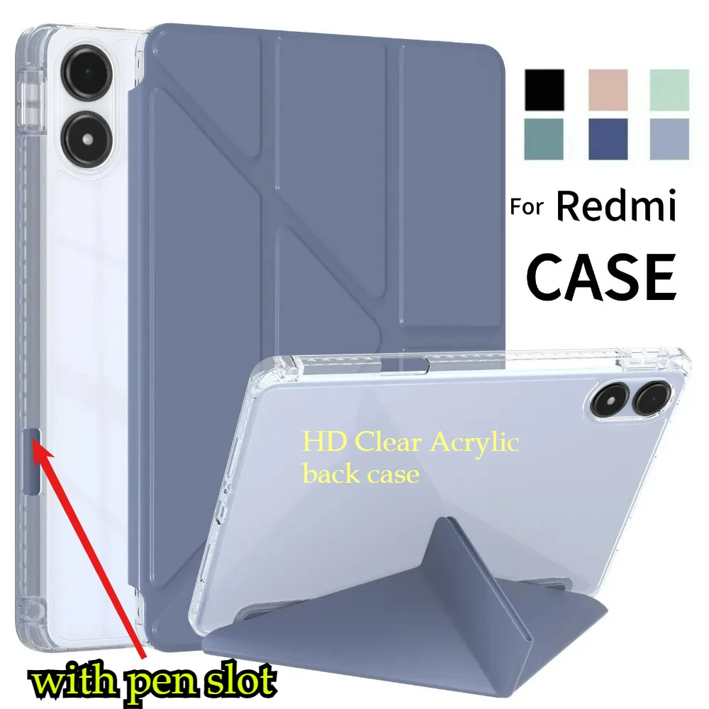 Прозрачный акриловый чехол HD для Redmi Pad 2 Pro, 12,1 дюйма, 2025 Poco Pad Pro 12,1 дюйма, трехскладная откидная крышка-подставка с отделением для ручки
Прозрачный акриловый чехол HD для Redmi Pad 2 Pro, 12,1 дюйма, 2025 Poco Pad Pro 12,1 дюйма, трехскладная откидная крышка-подставка с отделением для ручки