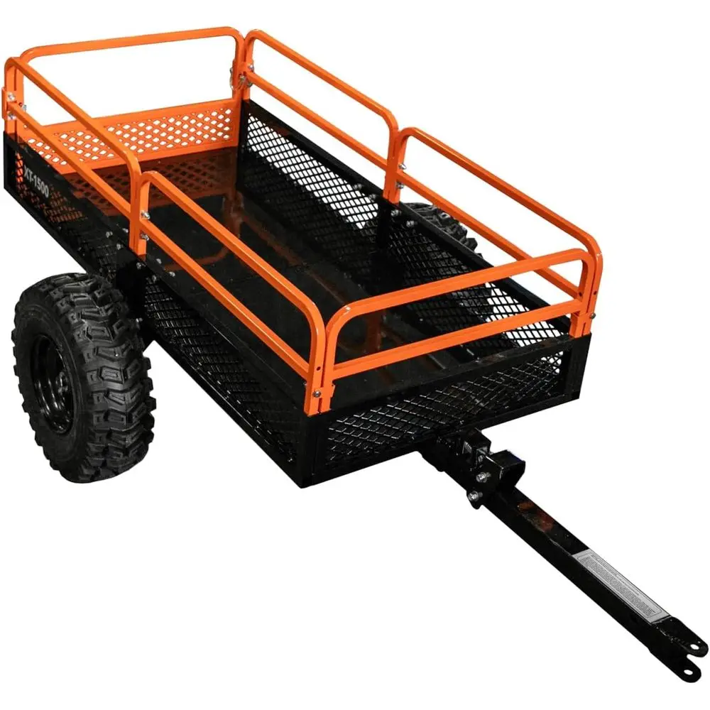 Implements 1500lb ATV/UTV/Tractor Trailer with Solid Steel Floor, Aggressive Tires, & Pivoting Tongue. Great for Agricultural Us
Implements 1500lb ATV/UTV/Tractor Trailer with Solid Steel Floor, Aggressive Tires, & Pivoting Tongue. Great for Agricultural Us