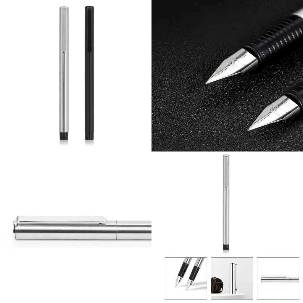 Fountain Pen Matte Black All Steel School Office Name Pens Gift Stationery
Fountain Pen Matte Black All Steel School Office Name Pens Gift Stationery