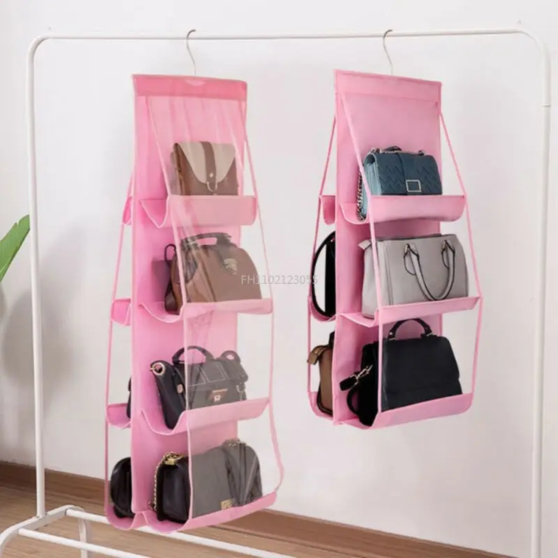 6 Pockets Hanging Closet Organizer Clear Foldable Handbag Purse Storage Bag Bags Home Storage Organization
6 Pockets Hanging Closet Organizer Clear Foldable Handbag Purse Storage Bag Bags Home Storage Organization
