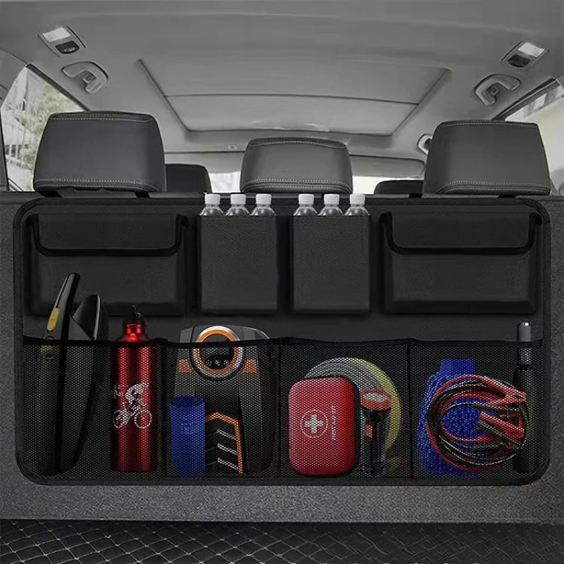 Car Trunk Storage, Large Capacity Storage, SUV Rear Seat Backrest Mesh Bag, Hanging Bag
Car Trunk Storage, Large Capacity Storage, SUV Rear Seat Backrest Mesh Bag, Hanging Bag