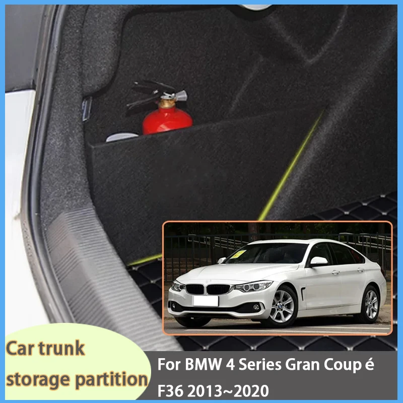 For BMW 4 Series Gran Coupe F36 2013~2020 Car Organizer Trunk Side Partition Trunk Interior Storage Box Parts
For BMW 4 Series Gran Coupe F36 2013~2020 Car Organizer Trunk Side Partition Trunk Interior Storage Box Parts