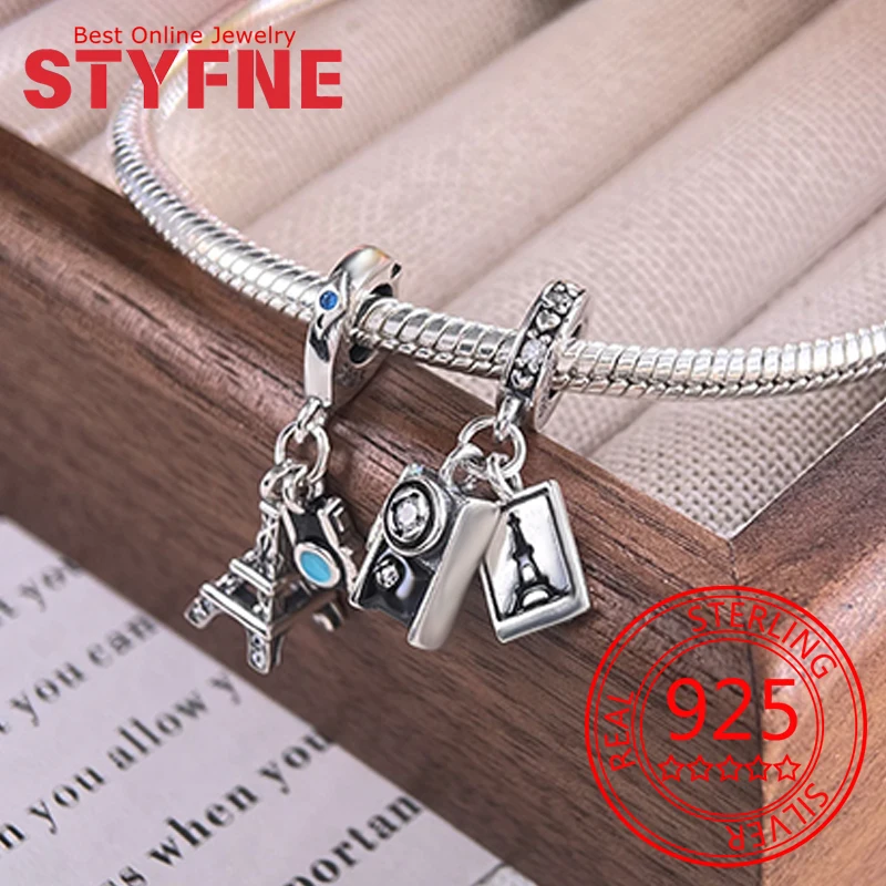 925 Sterling Silver Camera Photo Tower Charm Beads Fit Bracelet Necklace Accessories Beads Jewelry Making Fine Jewelry Gifts
925 Sterling Silver Camera Photo Tower Charm Beads Fit Bracelet Necklace Accessories Beads Jewelry Making Fine Jewelry Gifts