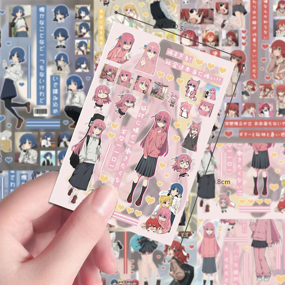 4/8Sheets Gotoh Hitori Ijichi Nijika Anime Stickers Yamada Ryo Kita Ikuyo Sticker Laptop Scrapbooking Phone Kawaii Girls Decal
4/8Sheets Gotoh Hitori Ijichi Nijika Anime Stickers Yamada Ryo Kita Ikuyo Sticker Laptop Scrapbooking Phone Kawaii Girls Decal