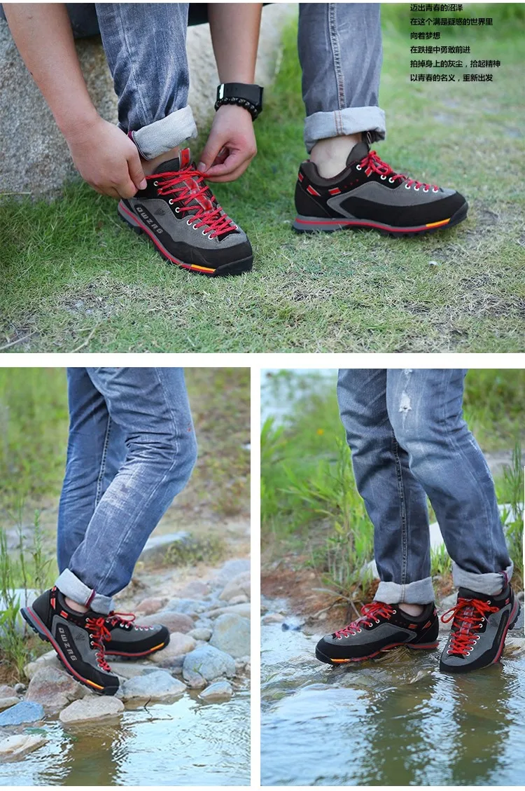 Men's Outdoor Waterproof Breathable Leather Jungle Rock Climbing Hiking Shoes Men's Mountain Hiking Boots Hiking Shoes
Men's Outdoor Waterproof Breathable Leather Jungle Rock Climbing Hiking Shoes Men's Mountain Hiking Boots Hiking Shoes
