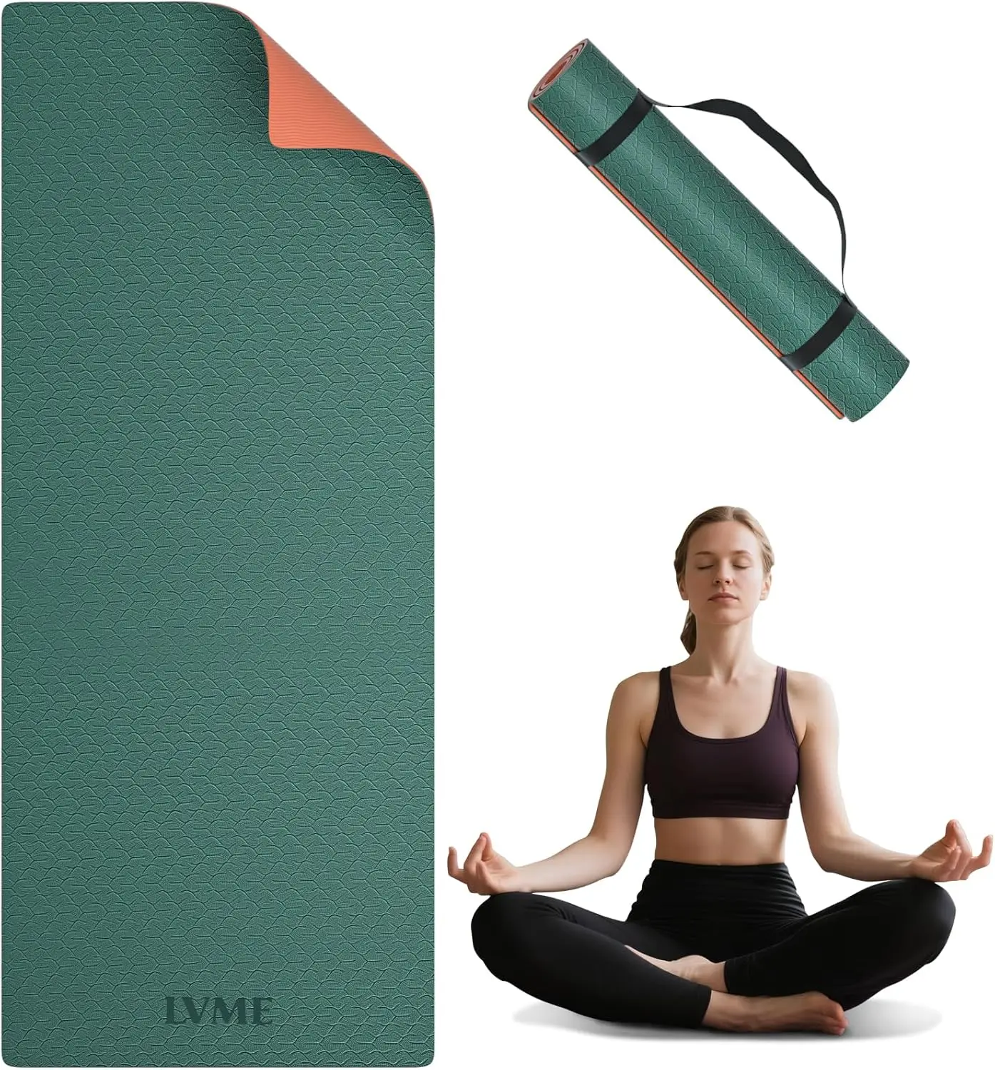 Yoga Mat Non Slip Anti-Tear 1/4" Thick TPE Yoga Mats for Women Men with Carrying Strap, Exercise Fitness Mat for Yoga Pilates
Yoga Mat Non Slip Anti-Tear 1/4" Thick TPE Yoga Mats for Women Men with Carrying Strap, Exercise Fitness Mat for Yoga Pilates