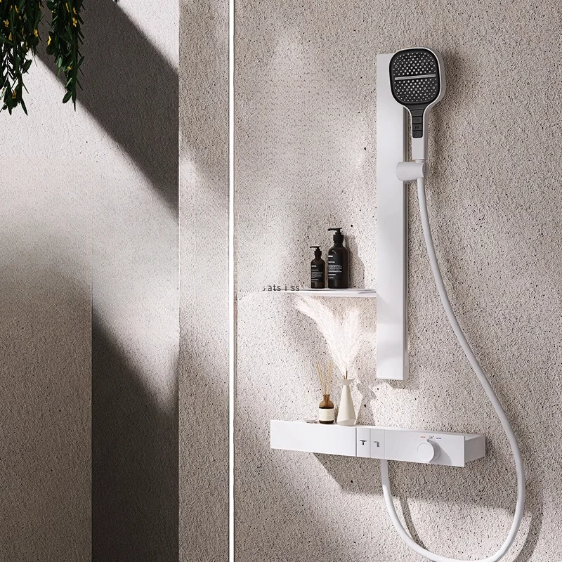 Shower shower set constant temperature all copper minimalist features can be lifted and lowered
Shower shower set constant temperature all copper minimalist features can be lifted and lowered