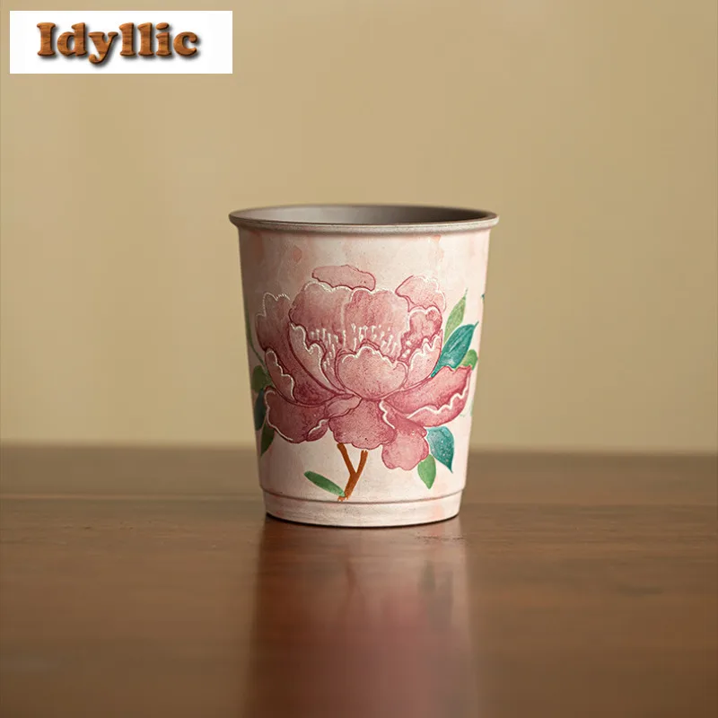 330ml Old Rock Mud Pink Peony Cola Mug Water Ice Cold Juice Jug Bubble Teacup Cold Hot Water Jug Hand Warmer Tea Services Craft
330ml Old Rock Mud Pink Peony Cola Mug Water Ice Cold Juice Jug Bubble Teacup Cold Hot Water Jug Hand Warmer Tea Services Craft