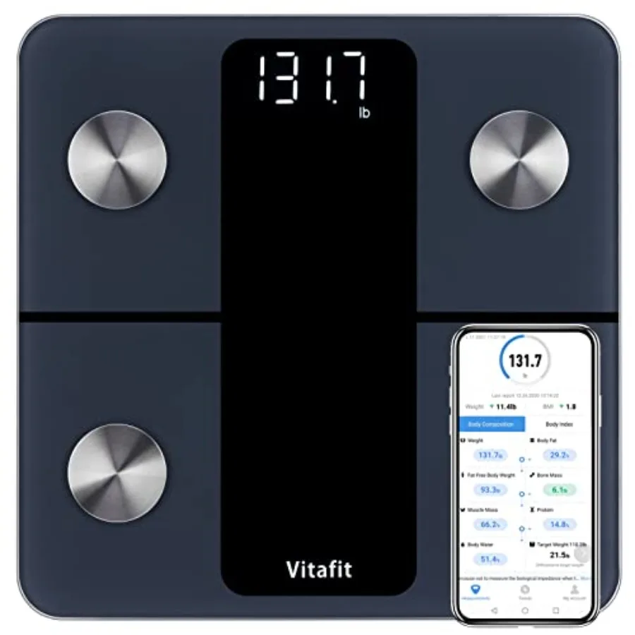 Smart Scale for Body Weight, High Accuracy 0.1lb by Our Professional Factory Since 2001, Weight Scale App Sync 13 Body Composit
Smart Scale for Body Weight, High Accuracy 0.1lb by Our Professional Factory Since 2001, Weight Scale App Sync 13 Body Composit