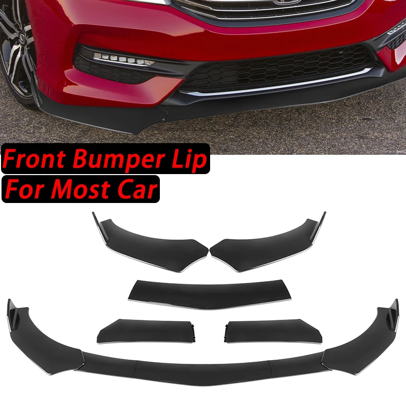 5PCS Universal Car Front Bumper Lip Body Kit Spoiler Splitter Diffuser Black Carbon Fiber Splitter ABS Plastic Car Accessories
5PCS Universal Car Front Bumper Lip Body Kit Spoiler Splitter Diffuser Black Carbon Fiber Splitter ABS Plastic Car Accessories