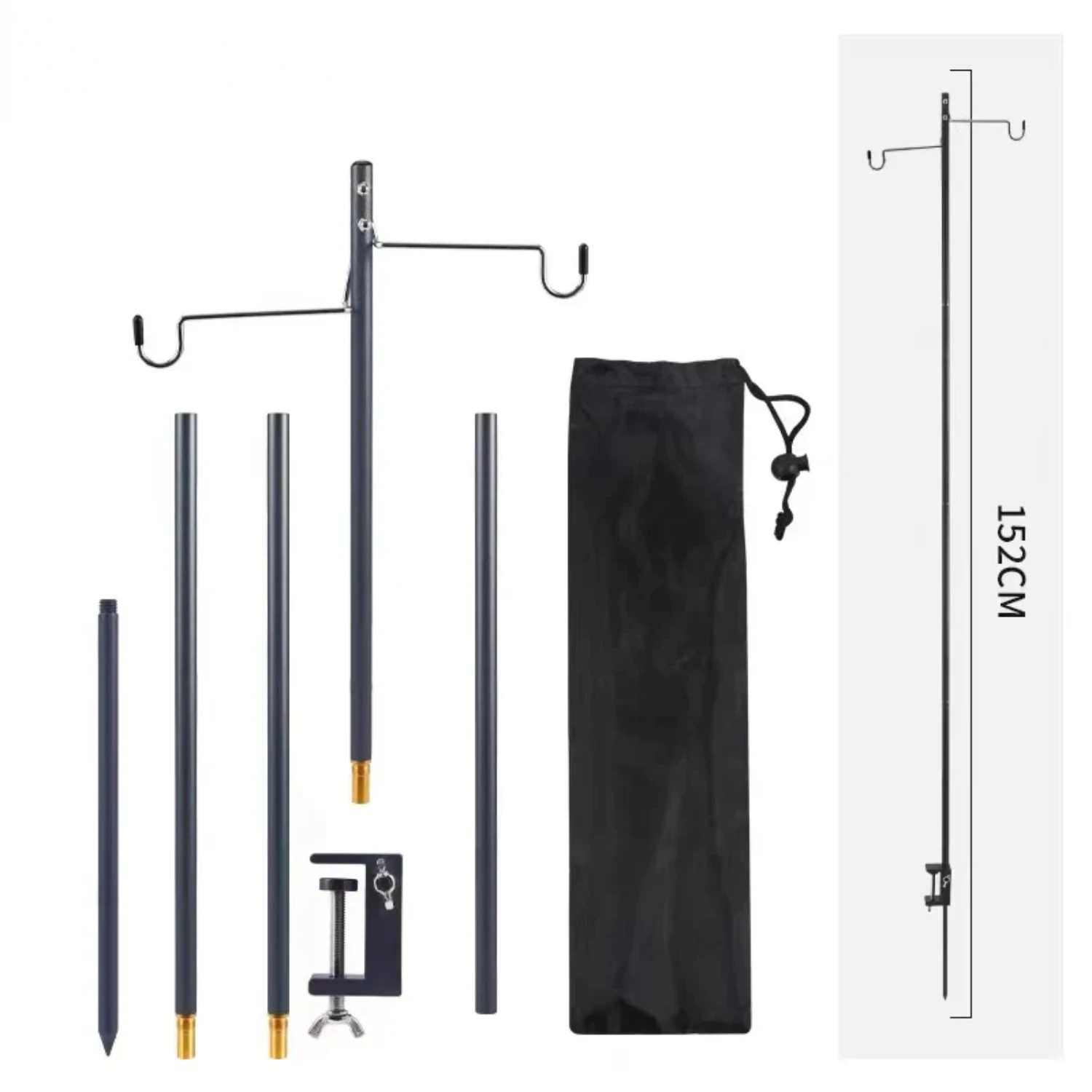 Portable, Essential Lightweight Camping Lantern Stand with Adjustable Hangers - Detachable and Ideal Design for Tourist Hiking a
Portable, Essential Lightweight Camping Lantern Stand with Adjustable Hangers - Detachable and Ideal Design for Tourist Hiking a