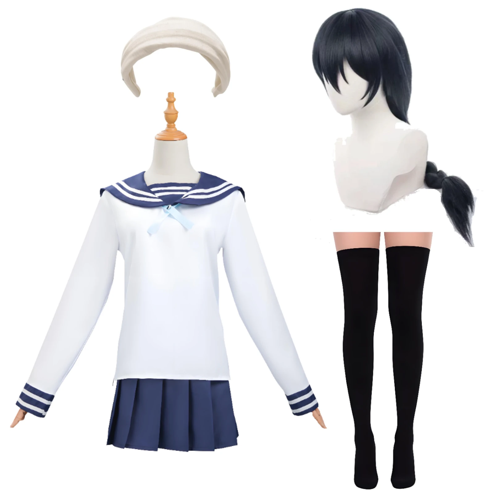 Anime JJK Cosplay Sailor JK Suit Dress Outfit With Wig Headwear Uniform Sets Halloween Women Girls Game Character Outfits
Anime JJK Cosplay Sailor JK Suit Dress Outfit With Wig Headwear Uniform Sets Halloween Women Girls Game Character Outfits