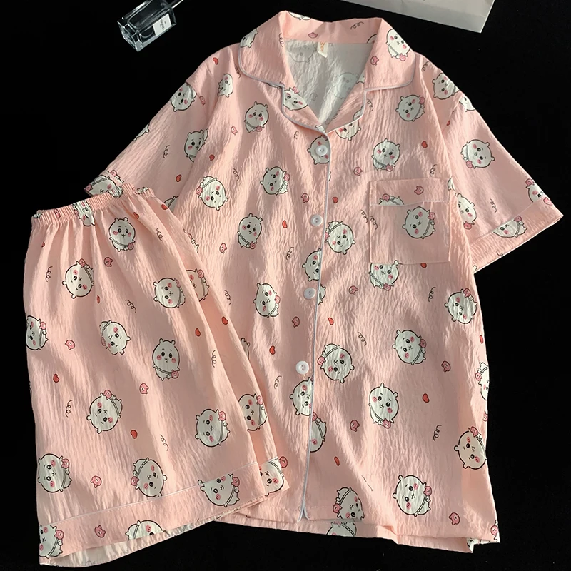 Sweet Sle Cotton Pajamas Set ort Sve orts for Women Summer Home Clothes Comfortable Breathable Youth Size
Sweet Sle Cotton Pajamas Set ort Sve orts for Women Summer Home Clothes Comfortable Breathable Youth Size
