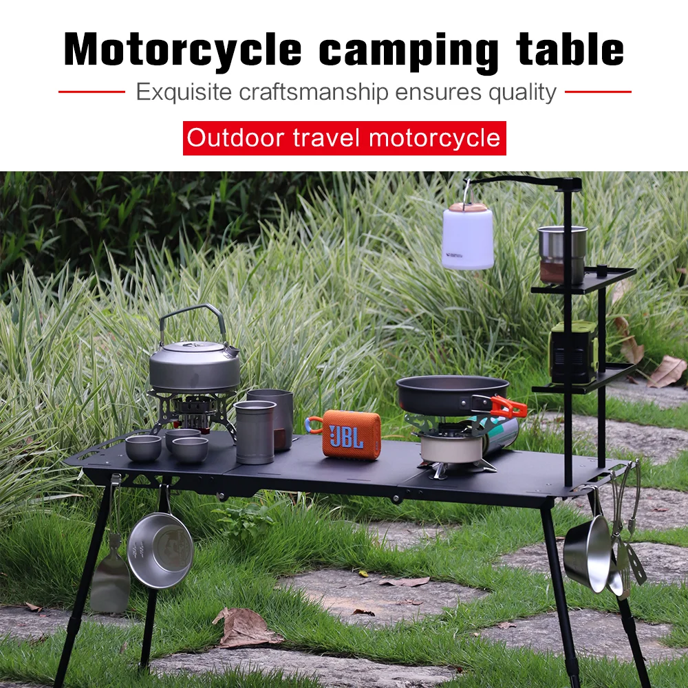 Motorcycle side box, trunk folding table, camping table, outdoor travel portable tactical table, three fold design
Motorcycle side box, trunk folding table, camping table, outdoor travel portable tactical table, three fold design