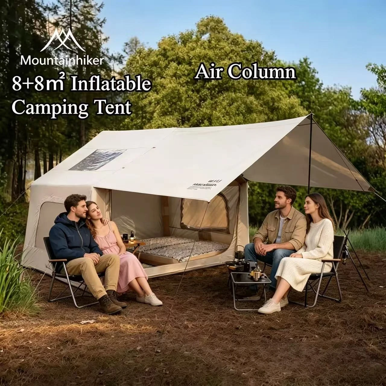 MOUNTAINHIKER New 2-in-1 Auto Inflatable Tent with Sunshade Waterproof Pop-Up Camping Tent for Overnight Outdoor Instant Shel
MOUNTAINHIKER New 2-in-1 Auto Inflatable Tent with Sunshade Waterproof Pop-Up Camping Tent for Overnight Outdoor Instant Shel