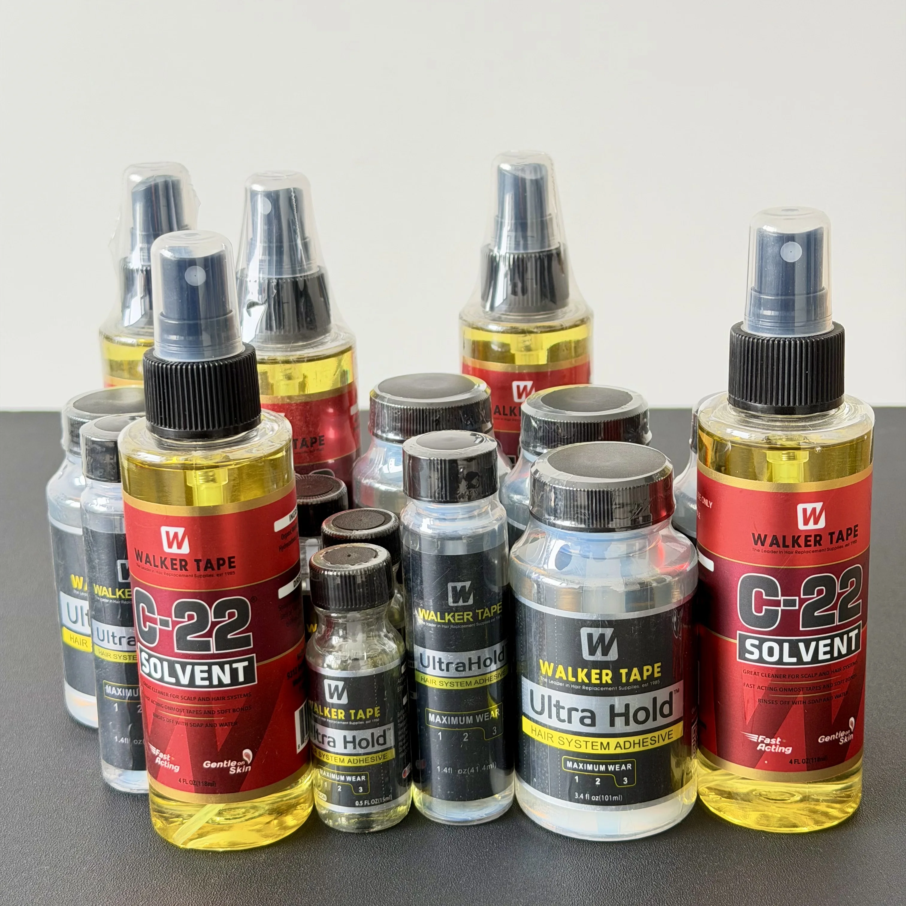 Walker Tape Ultra Hold Hair System Adhesive & 4oz 118ml C22 Solvent Wig Glue Remover for lace wigs toupee closure
Walker Tape Ultra Hold Hair System Adhesive & 4oz 118ml C22 Solvent Wig Glue Remover for lace wigs toupee closure