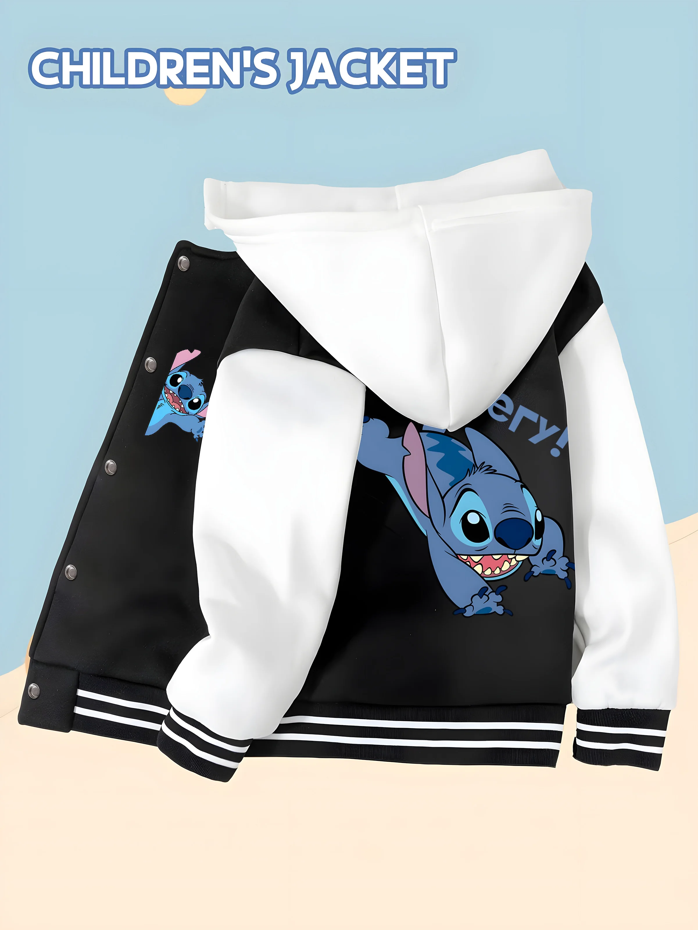 MINISO Disney Marvel collaboration Stitch children's clothing boys' baseball jacket - double-sided print cute and skin-friendly
MINISO Disney Marvel collaboration Stitch children's clothing boys' baseball jacket - double-sided print cute and skin-friendly