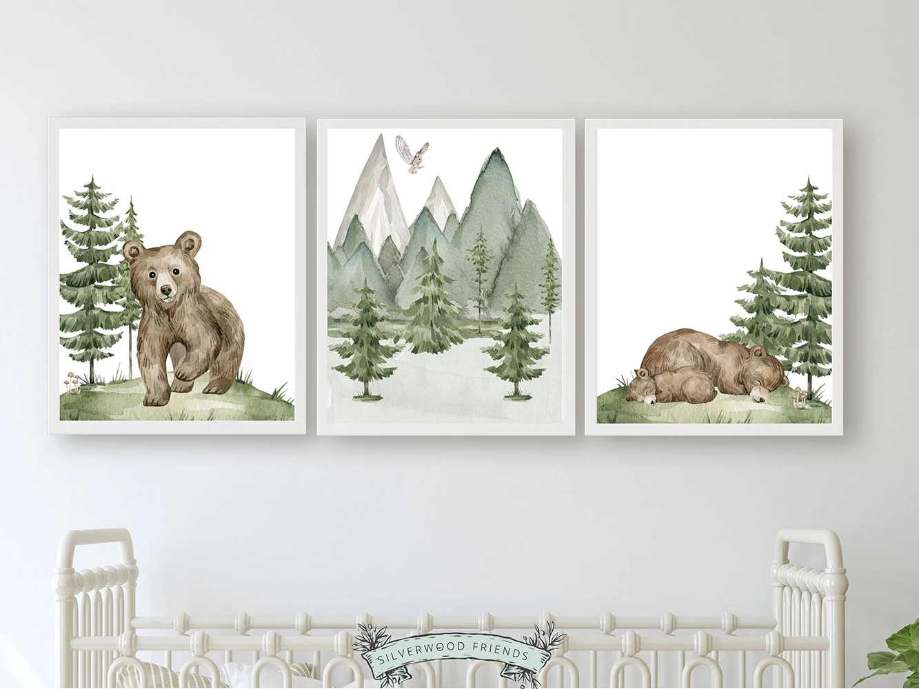 Set 3 of Bear Poster Aesthetic Modern Mountain Forest Canvas Painting Watercolor Picture For Wall Art Mural Room Home Decor Gift
Set 3 of Bear Poster Aesthetic Modern Mountain Forest Canvas Painting Watercolor Picture For Wall Art Mural Room Home Decor Gift