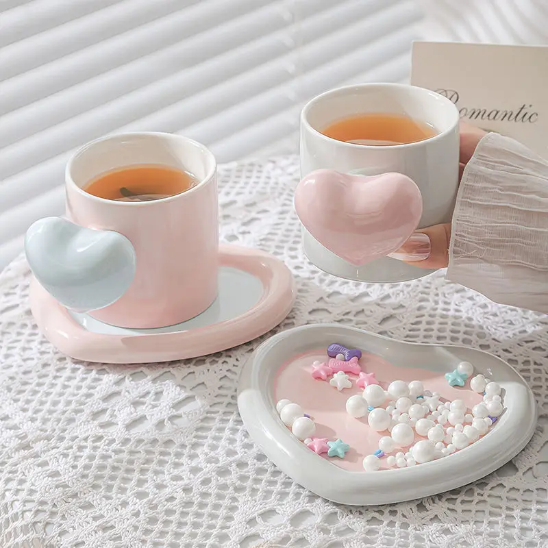 Handmade Love Ceramic Coffee Cup, Student Girl's Heart Gift Box, Business Souvenir, Light Luxury Wind Anti-scald Breakfast Cup
Handmade Love Ceramic Coffee Cup, Student Girl's Heart Gift Box, Business Souvenir, Light Luxury Wind Anti-scald Breakfast Cup