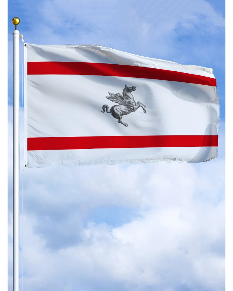 60×90 90x150 120×180CM Tuscany Flag Polyester Printed Banner Regions of Italy Tapestry For Decor
60×90 90x150 120×180CM Tuscany Flag Polyester Printed Banner Regions of Italy Tapestry For Decor
