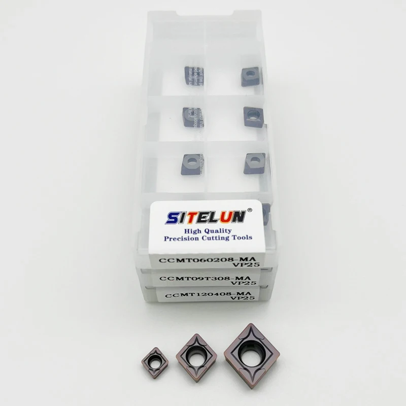 CCMT060204 CCMT060208 CCMT09T304 CCMT09T308 CCMT120404 VP25 Carbide Inserts CCMT Internal turning tool For Stainless Steel
CCMT060204 CCMT060208 CCMT09T304 CCMT09T308 CCMT120404 VP25 Carbide Inserts CCMT Internal turning tool For Stainless Steel