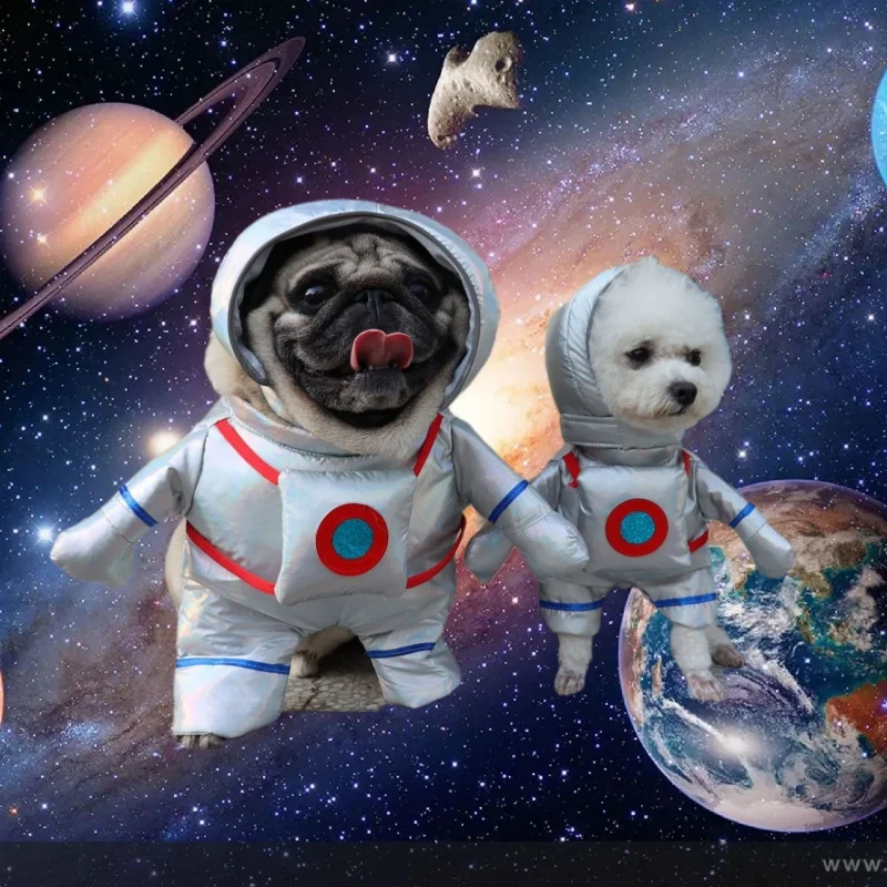 Pet Small And Medium-sized Dog Clothes Astronaut Spacesuit Standing Outfit Cat Role-playing Costume Funny Clothing 
Pet Small And Medium-sized Dog Clothes Astronaut Spacesuit Standing Outfit Cat Role-playing Costume Funny Clothing
