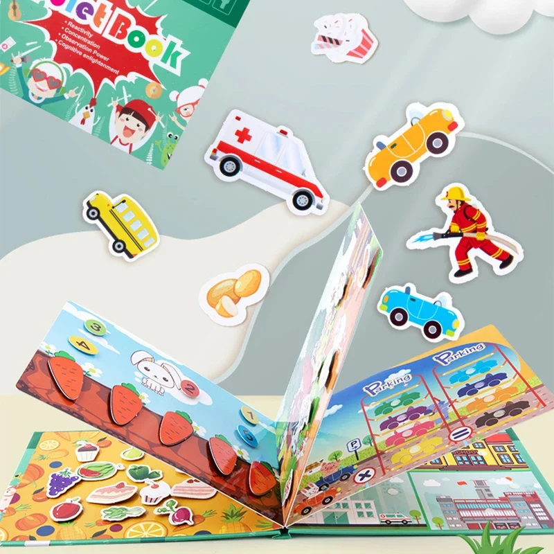Montessori Quiet Book My First Busy Book Animal Fruit Numbers Matching Game DIY Puzzle Educational Toys For Kids Children
Montessori Quiet Book My First Busy Book Animal Fruit Numbers Matching Game DIY Puzzle Educational Toys For Kids Children