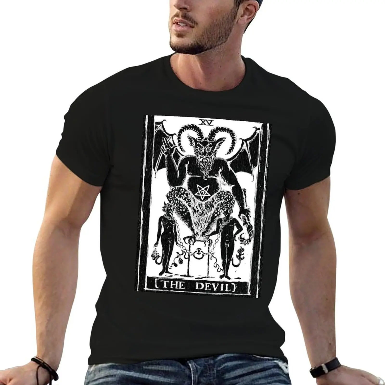 The Devil Tarot card by Shayne of the Dead T-Shirt t shirt custom print cotton t shirt man anime tshirt T-shirt
The Devil Tarot card by Shayne of the Dead T-Shirt t shirt custom print cotton t shirt man anime tshirt T-shirt
