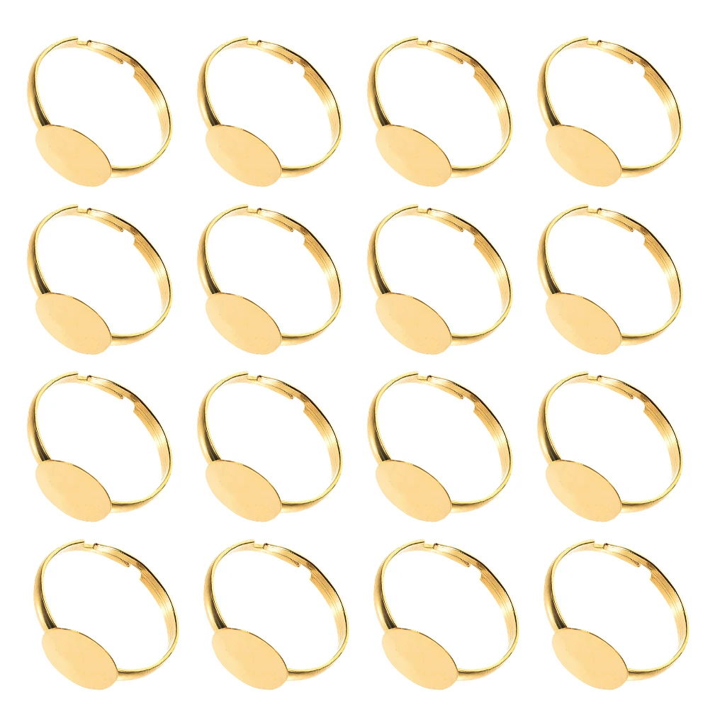50 Pcs Adjustable Ring Holder Flat Pad Settings Base Bezel Blanks Inlay Rings Iron Jewelry Bases
50 Pcs Adjustable Ring Holder Flat Pad Settings Base Bezel Blanks Inlay Rings Iron Jewelry Bases