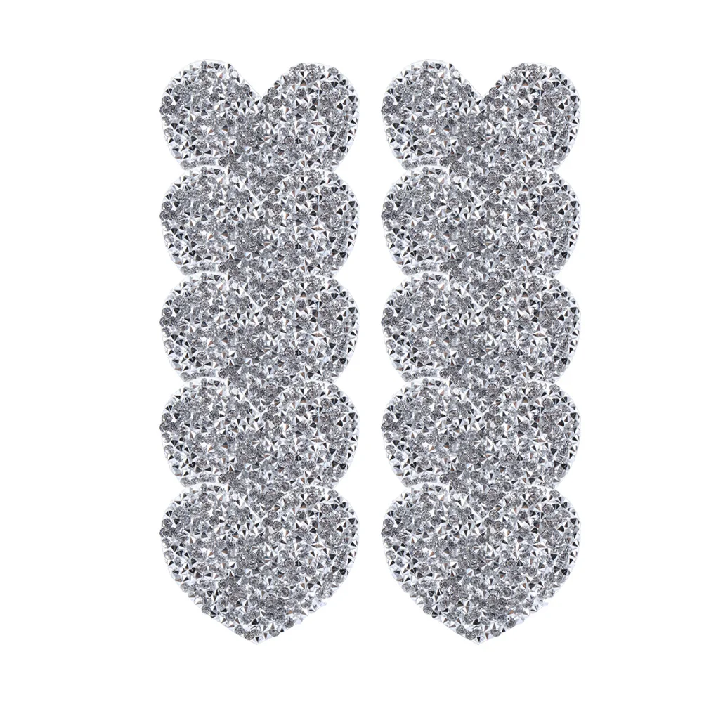 10pcs Heart Shaped Patches Iron On Sewing Embroidered Applique Rhinestone Stickers Resin Drills Clothing Bags Crafts DIY Soft
10pcs Heart Shaped Patches Iron On Sewing Embroidered Applique Rhinestone Stickers Resin Drills Clothing Bags Crafts DIY Soft