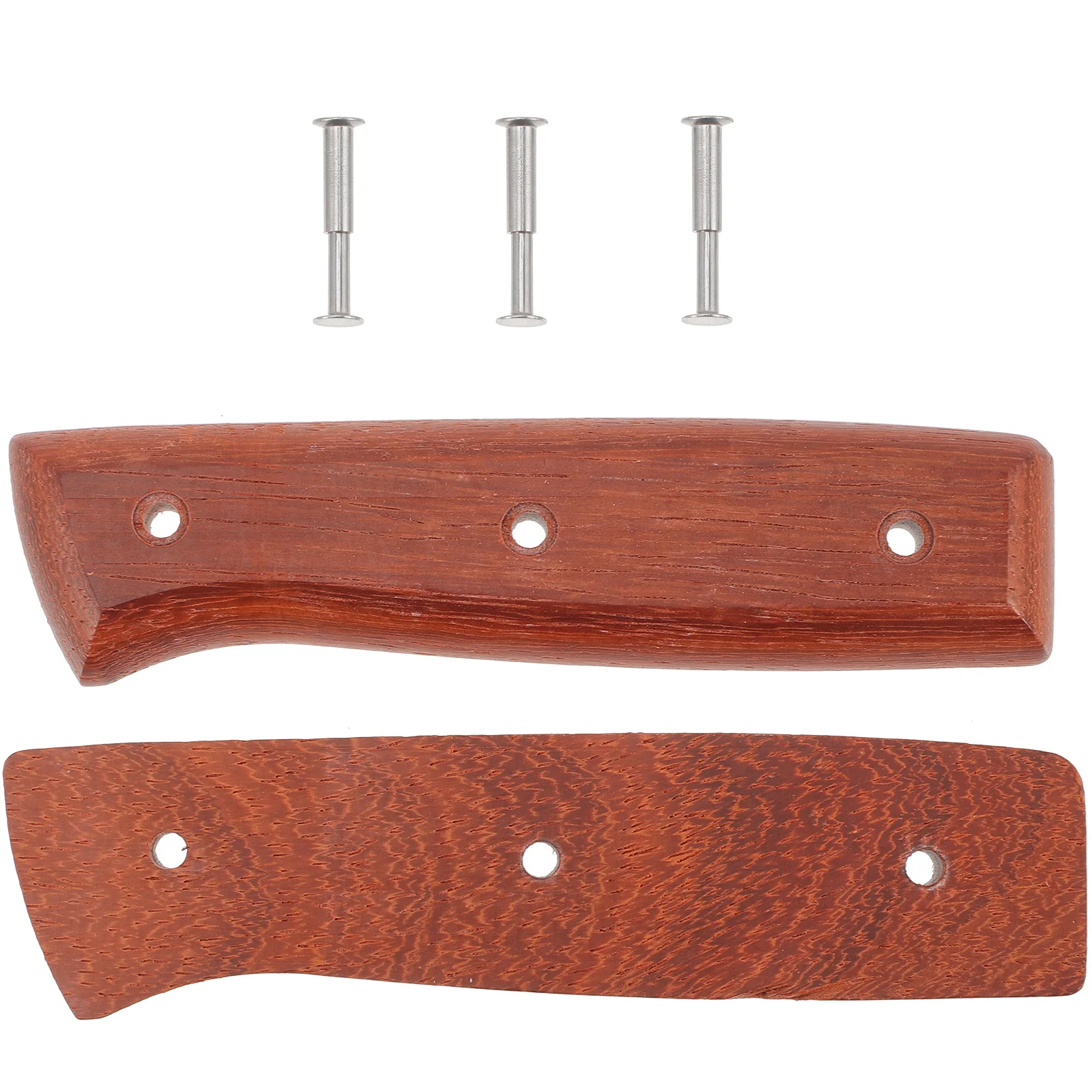 1 set Wooden Knife Handle Replacement Accessories Red Pear Wood Ergonomic Non Skid Kitchen Grip Long Lasting Durable
1 set Wooden Knife Handle Replacement Accessories Red Pear Wood Ergonomic Non Skid Kitchen Grip Long Lasting Durable