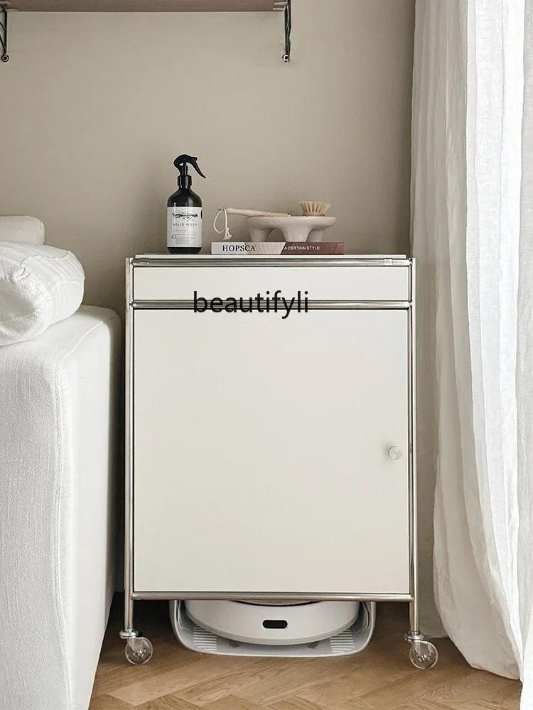 A13 Stainless Steel Mobile Living Room Bedroom Sofa Side Table Bedside Table Floor Storage Cabinet
A13 Stainless Steel Mobile Living Room Bedroom Sofa Side Table Bedside Table Floor Storage Cabinet