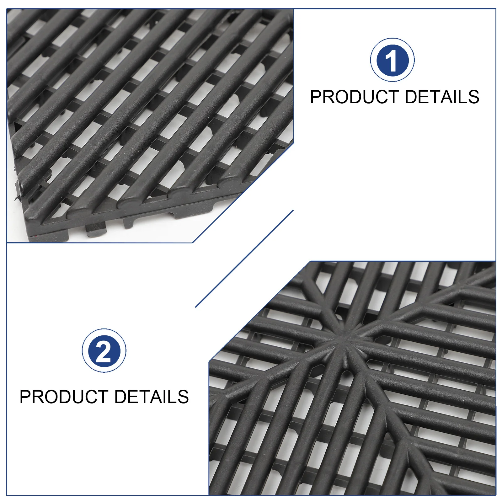 2pcs Car Drain Mats Waterproof Square Large Holes Fast Drainage Snap Together Easy Clean Comfortable Barefoot
2pcs Car Drain Mats Waterproof Square Large Holes Fast Drainage Snap Together Easy Clean Comfortable Barefoot