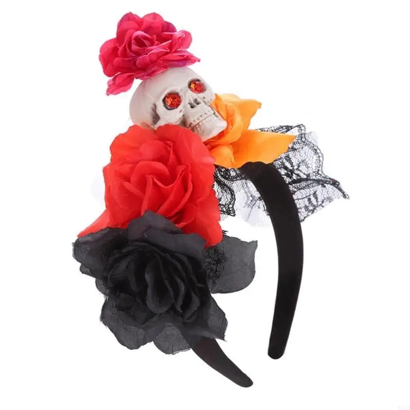 N7YE Day Of The Dead Headband Costume Rose Flower Crown Skull Headband Halloween Tiaras And Crown Crown Headband
N7YE Day Of The Dead Headband Costume Rose Flower Crown Skull Headband Halloween Tiaras And Crown Crown Headband