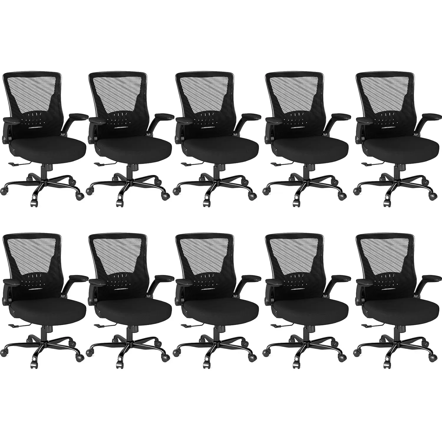 Ergonomic Mesh Office Chair Adjustable Height Flip-Up Armrests Silent Wheels Home Office 10PCS, Customized
Ergonomic Mesh Office Chair Adjustable Height Flip-Up Armrests Silent Wheels Home Office 10PCS, Customized