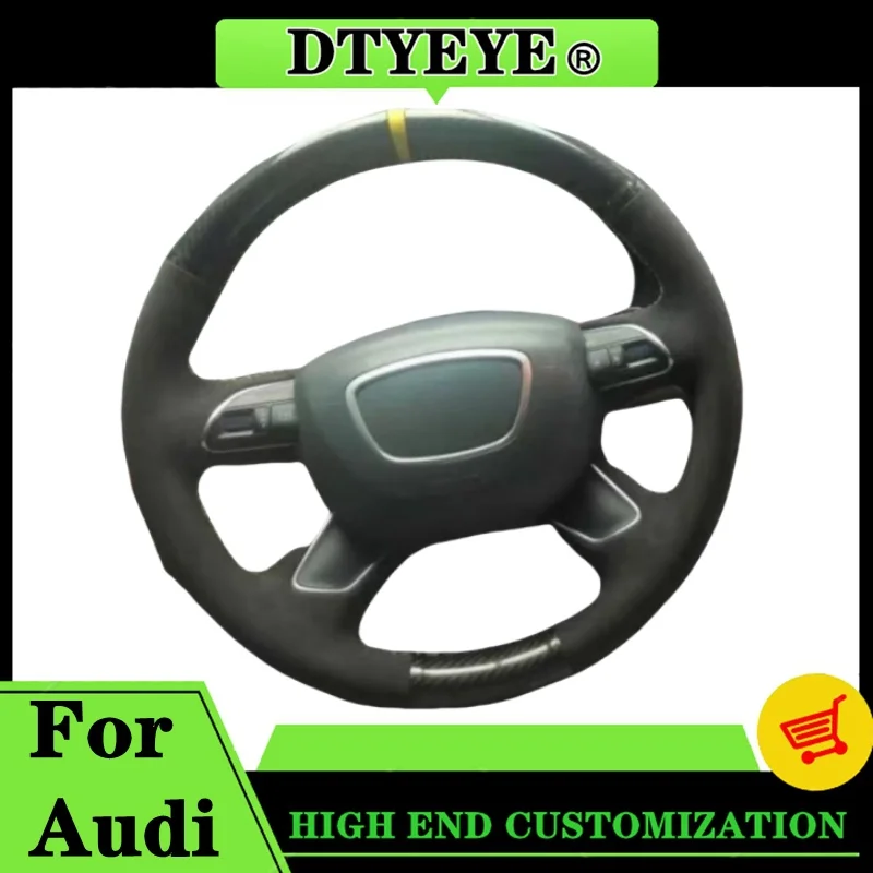 Car Steering Wheel Cover For Audi A3 A4L Q3L Q5L A6L Q7 S3 A8L A5 A7 TT Custom Carbon Fiber Suede Leather Steering Wheel Braid
Car Steering Wheel Cover For Audi A3 A4L Q3L Q5L A6L Q7 S3 A8L A5 A7 TT Custom Carbon Fiber Suede Leather Steering Wheel Braid