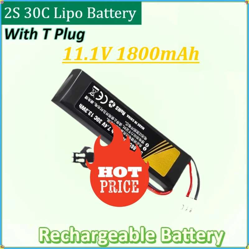 Для радиоуправляемого автомобиля Водяной пистолет Мини-страйкбол Аксессуары Модель самолета 30C 501865 Аккумуляторы T Plug 11,1 В 1800 мАч 2S 30C Lipo Батарея
Для радиоуправляемого автомобиля Водяной пистолет Мини-страйкбол Аксессуары Модель самолета 30C 501865 Аккумуляторы T Plug 11,1 В 1800 мАч 2S 30C Lipo Батарея
