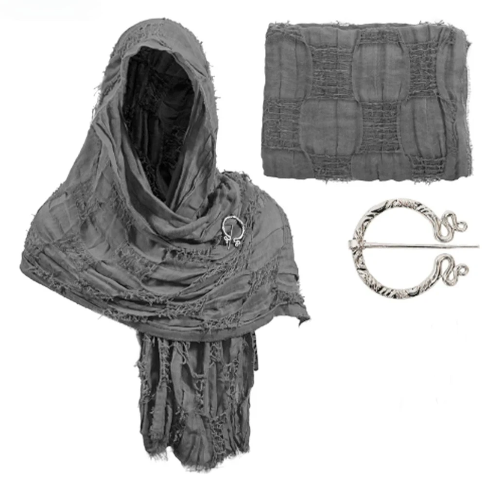 Medieval Cloak Wrap Dune Wasteland Hooded Shawl With Viking Renaissance Costume Cape Brooch Scarf Suits for Men and Women New
Medieval Cloak Wrap Dune Wasteland Hooded Shawl With Viking Renaissance Costume Cape Brooch Scarf Suits for Men and Women New
