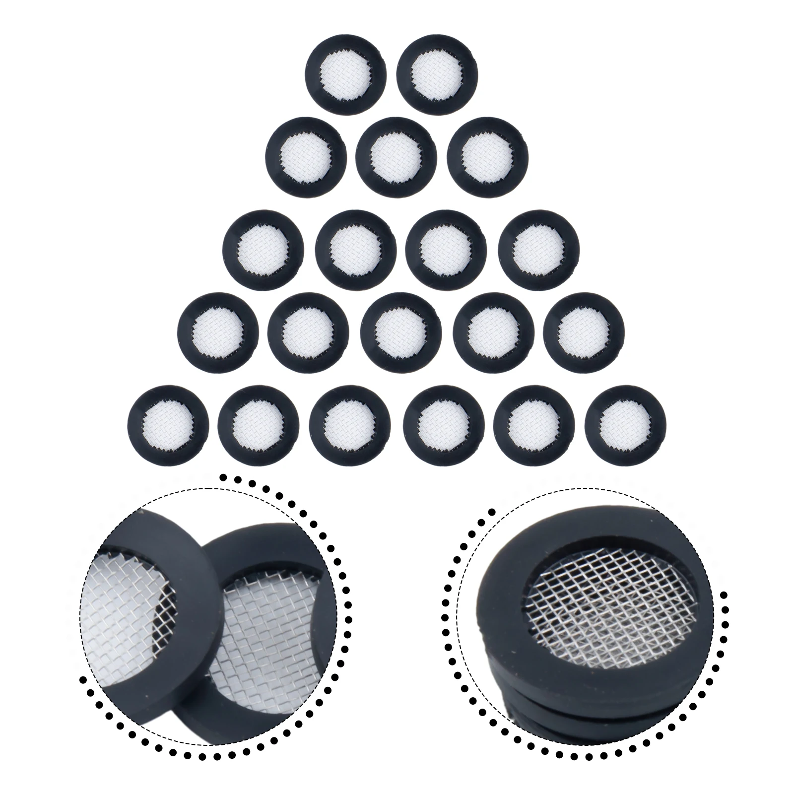 Hose Gasket Rubber Washer 40 Mesh Accessories Black For 1/ 2in Tap Head O Ring Replacement Shower Head Practical
Hose Gasket Rubber Washer 40 Mesh Accessories Black For 1/ 2in Tap Head O Ring Replacement Shower Head Practical