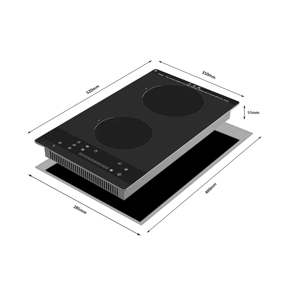 Built-in Double Induction Stove Smart Electric Induction Hob Induction Cooker with WIFI
Built-in Double Induction Stove Smart Electric Induction Hob Induction Cooker with WIFI