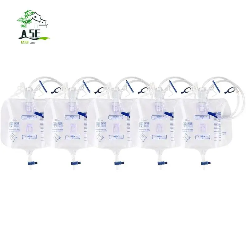 A05E-5 Pack 2000Ml Catheter Bags For Men And Women Professional Urinary Drainage Bags With Enhanced Anti-Reflux Drip Chamber
A05E-5 Pack 2000Ml Catheter Bags For Men And Women Professional Urinary Drainage Bags With Enhanced Anti-Reflux Drip Chamber