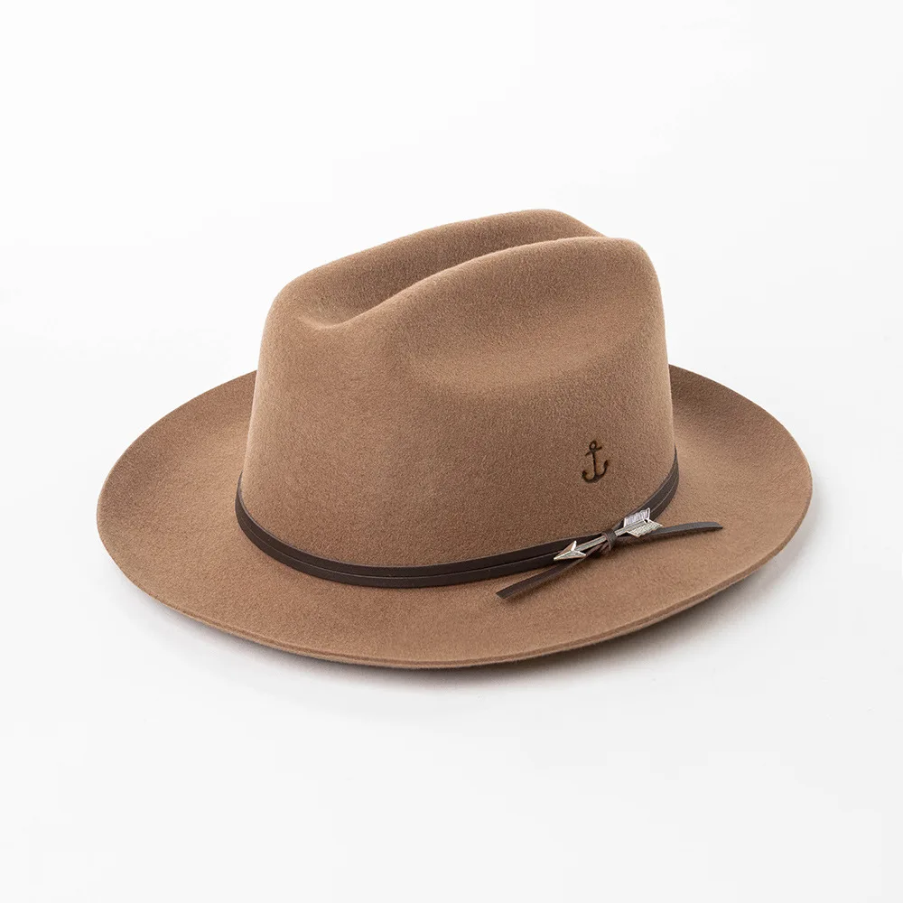 Fashion Retro Anchor Label Belt Metal Arrow Wide Brim Woolen Jazz Hat Outdoor Warm Fedora
Fashion Retro Anchor Label Belt Metal Arrow Wide Brim Woolen Jazz Hat Outdoor Warm Fedora