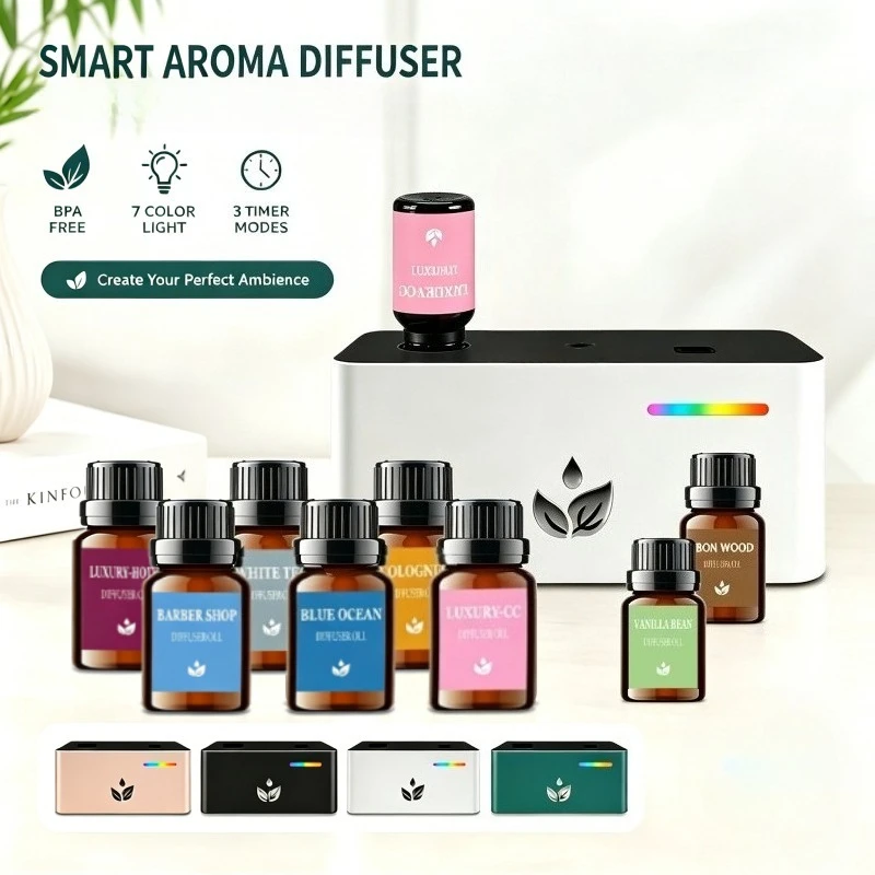 Aromatherapy Diffuser Is Used In Conjunction With Essential Oil Bottles. The Diffuser Comes With 10 Bottles Of Essential Oil And
Aromatherapy Diffuser Is Used In Conjunction With Essential Oil Bottles. The Diffuser Comes With 10 Bottles Of Essential Oil And