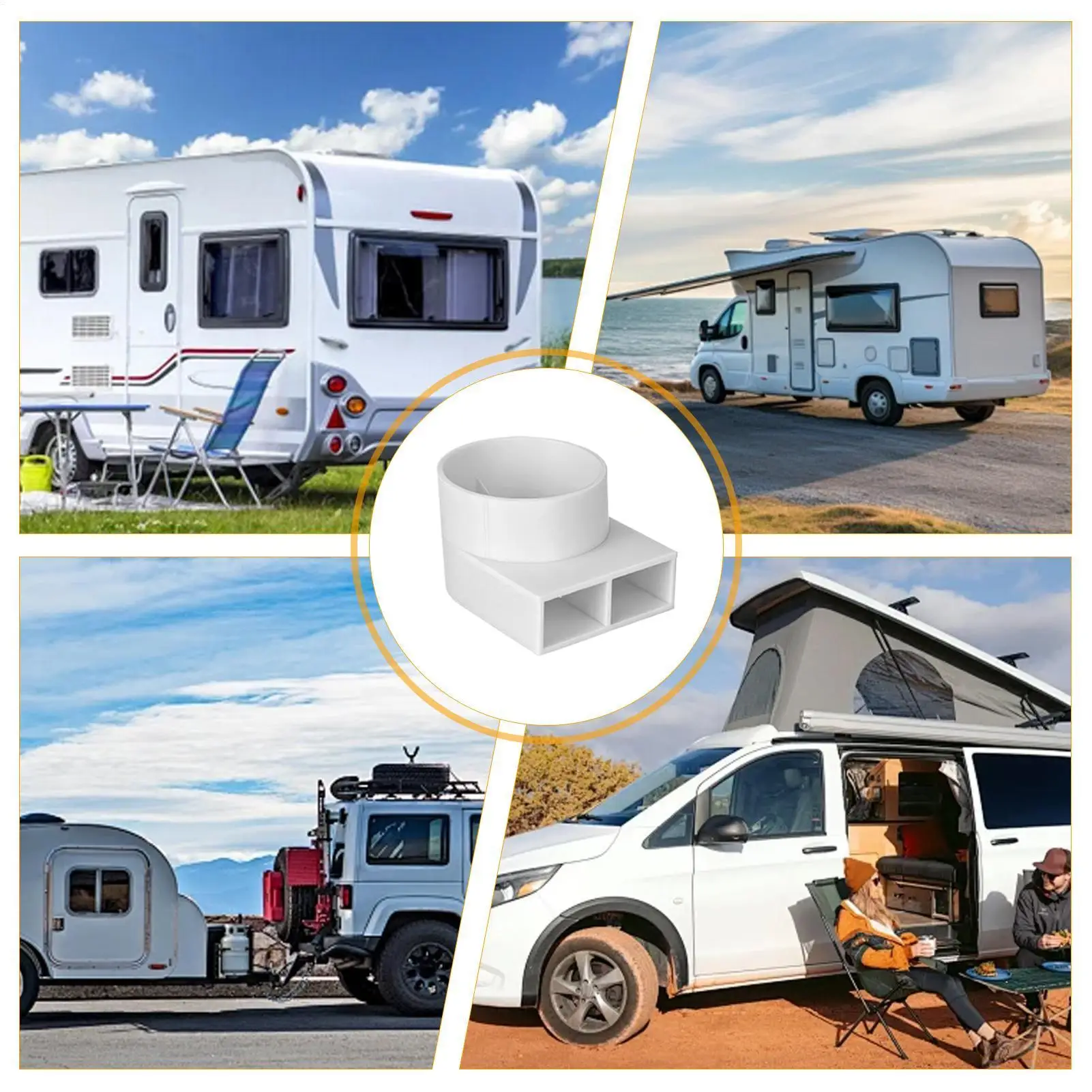 Air Deflector For RV Outlet Cover Camper Airflow Diffuser For Travel Trailer Camper Van Motorhome HVAC Outdoor
Air Deflector For RV Outlet Cover Camper Airflow Diffuser For Travel Trailer Camper Van Motorhome HVAC Outdoor